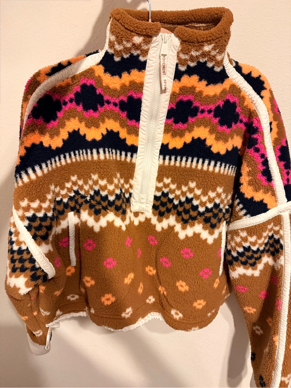 Free People Mountain High Printed Half-Zip